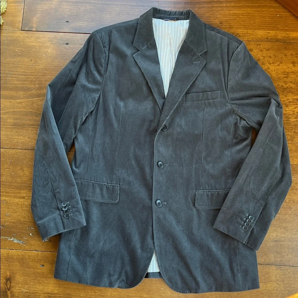 Banana Republic Corduroy Black Sports Jacket 46L